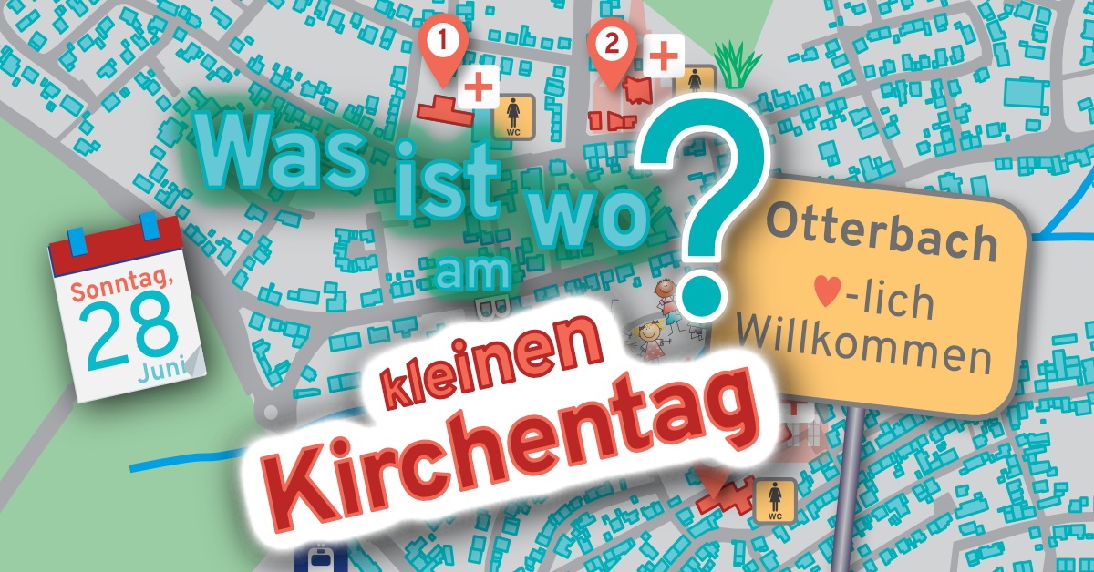 Ausschnitt der Übersichtskarte "Was ist wo" am kleinen Kirchentag